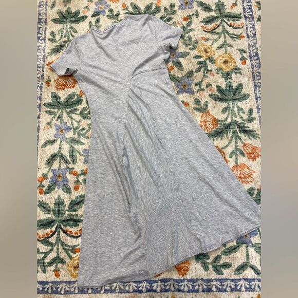 Theory Jilaena Gray Dress Ribbed Viscose Soft Comfortable Small - Picture 5 of 5